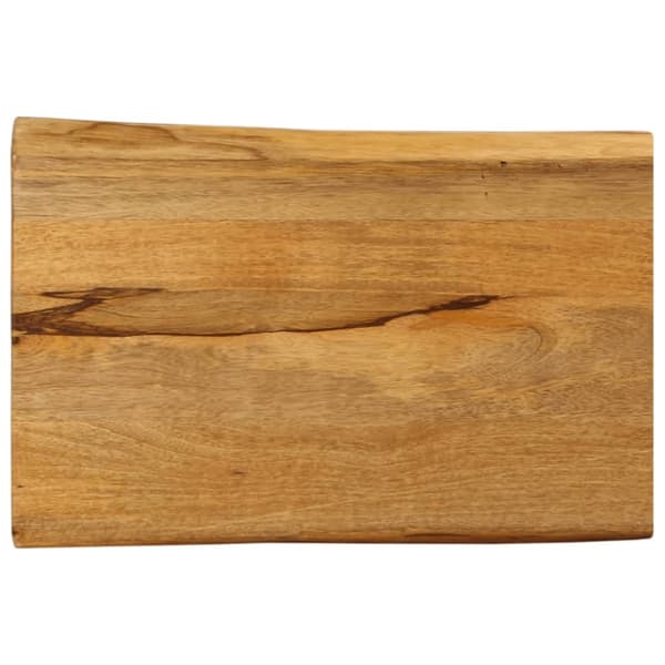 Bordsskiva 60x40x2,5 cm levande kant massivt mangoträ