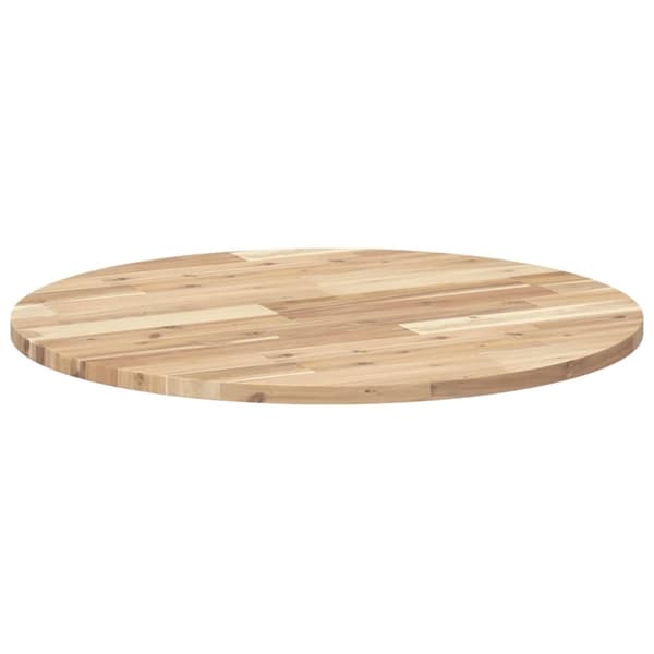 vidaXL bordplade Ø70x2 cm rund massivt akacietræ