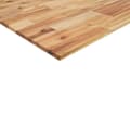 Miniatyrbilde 9 av 10: vidaXL Bordplate rektangulær 80x70x2 cm heltre akasie