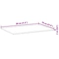 Miniatyrbilde 10 av 10: vidaXL Bordplate rektangulær 80x70x2 cm heltre akasie