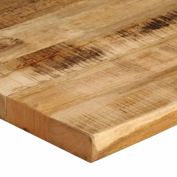 vidaXL bordplade 110x80x3,8 cm naturlig kant massivt ru mangotræ