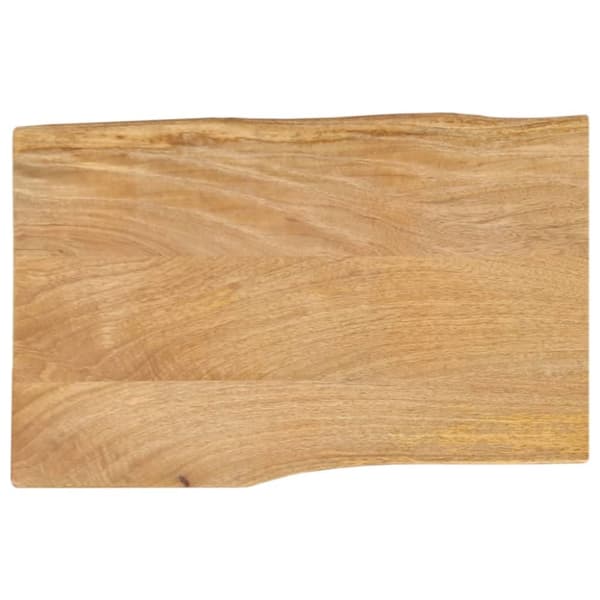 vidaXL Bordplate 70x40x2,5 cm naturlig kant heltre mango
