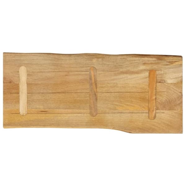 vidaXL Bordsskiva 100x40x2,5 cm levande kant massivt mangoträ