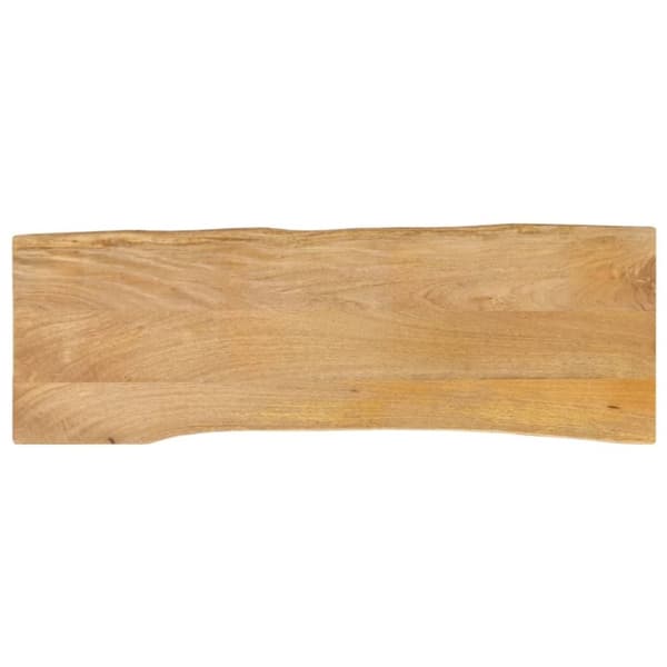 vidaXL bordplade 110x40x2,5 cm naturlig kant massivt mangotræ