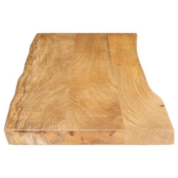 vidaXL Bordplate 110x40x2,5 cm naturlig kant heltre mango