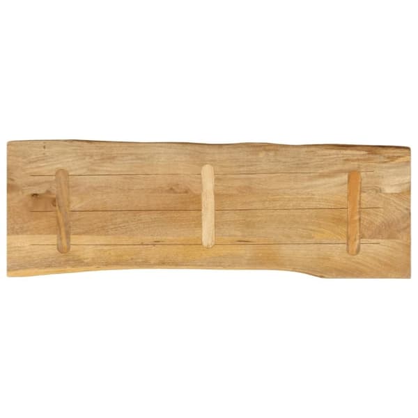 vidaXL bordplade 120x40x2,5 cm naturlig kant massivt mangotræ