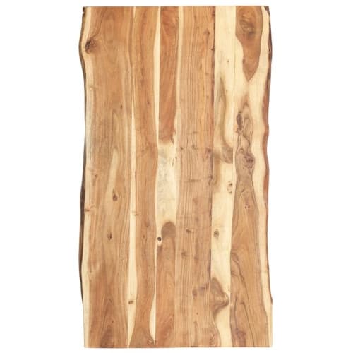 Bordsskiva massivt akaciaträ 118x(50-60)x3,8 cm