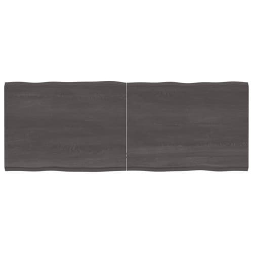 Bordsskiva mörkbrun 160x60x(2-4) cm massivt trä levande kant