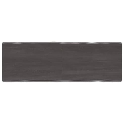 Bordsskiva mörkbrun 120x40x(2-4) cm massivt trä levande kant