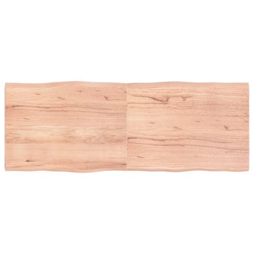 Bordsskiva ljusbrun 160x60x(2-4) cm massivt trä levande kant