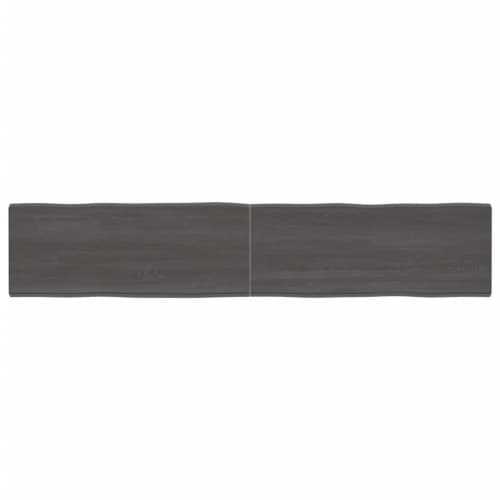 Bordsskiva mörkbrun 200x40x(2-4) cm massivt trä levande kant