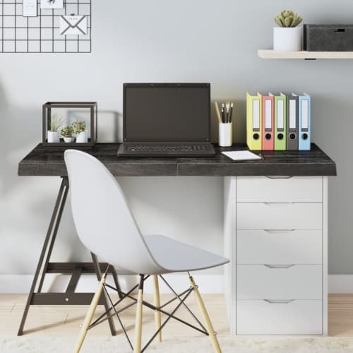 Bordsskiva mörkbrun 120x40x(2-6) cm behandlad massiv ek