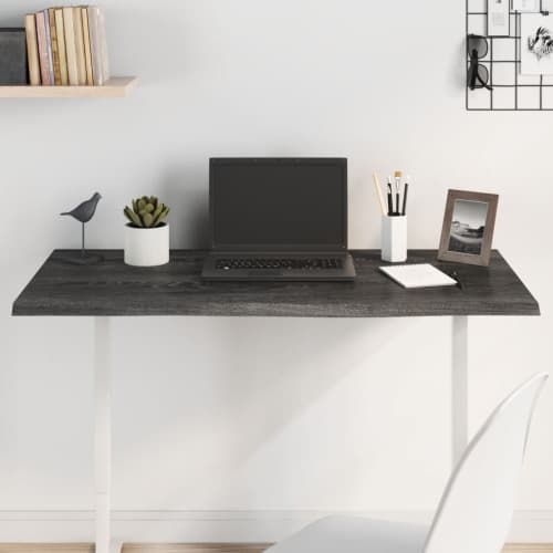 Bordsskiva mörkbrun 100x40x2 cm behandlad massiv ek