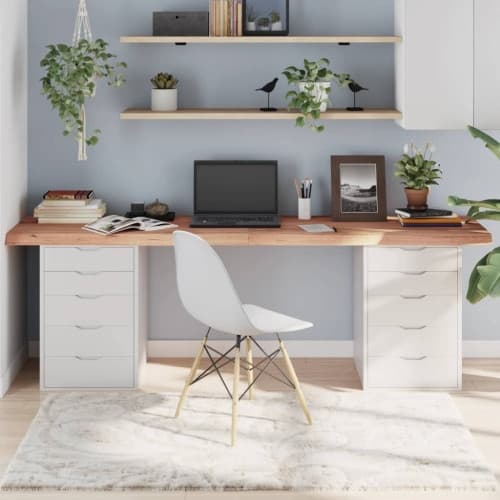 Bordsskiva ljusbrun 220x50x(2-6) cm behandlad massiv ek