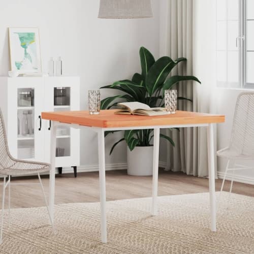 Bordsskiva 80x80x4 cm fyrkantig massivt bokträ