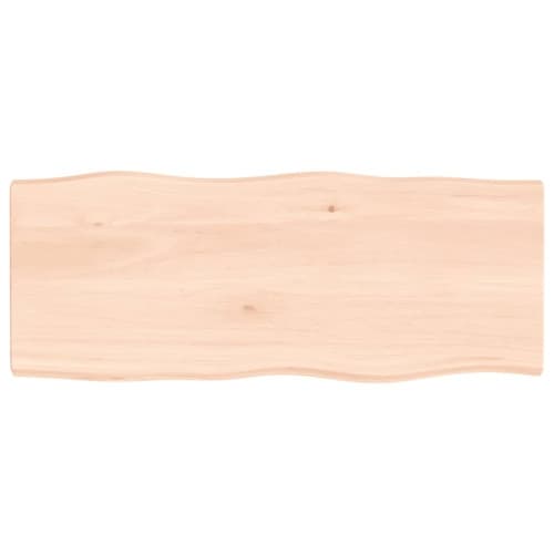 Bordsskiva 100x40x(2-4) cm obehandlad massiv ek levande kant