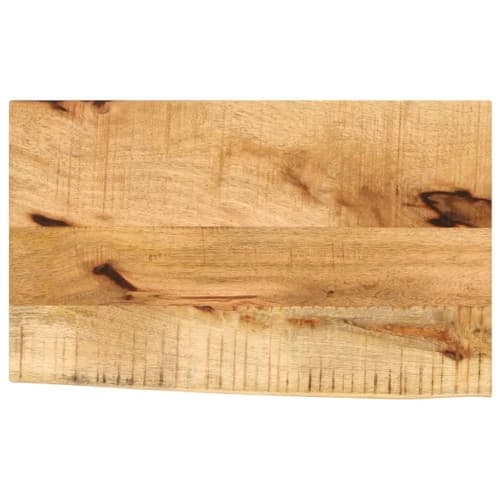Bordsskiva 50x40x2,5 cm levande kant massivt grovt mangoträ
