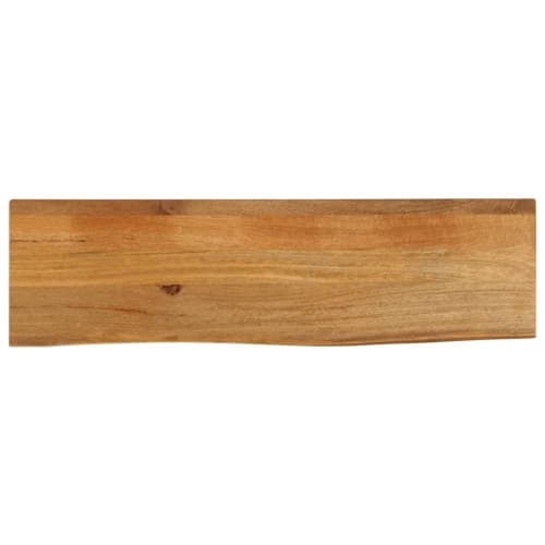 Bordsskiva 110x20x3,8 cm levande kant massivt mangoträ