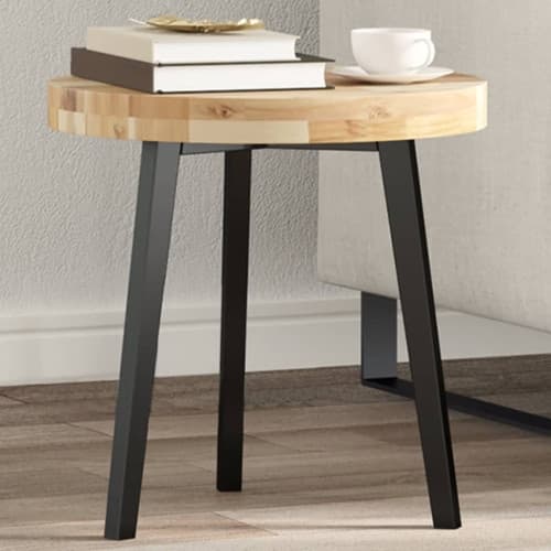 Bordsskiva rund Ø40x4 cm massivt akaciaträ