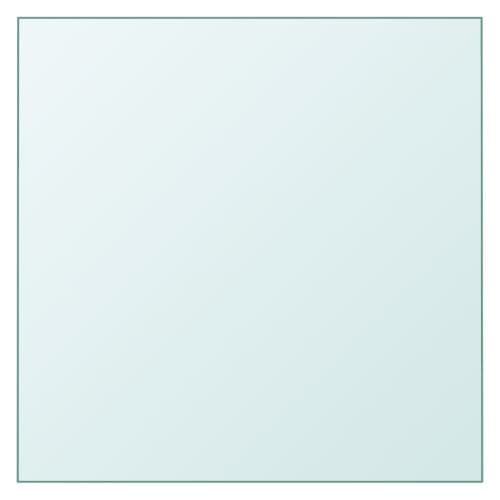 Bordsskiva genomskinlig 30x30 cm härdat glas
