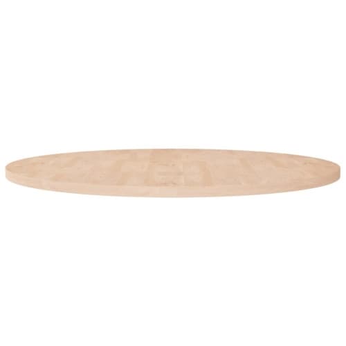Rund bordsskiva Ø90x2,5 cm obehandlat massiv ek