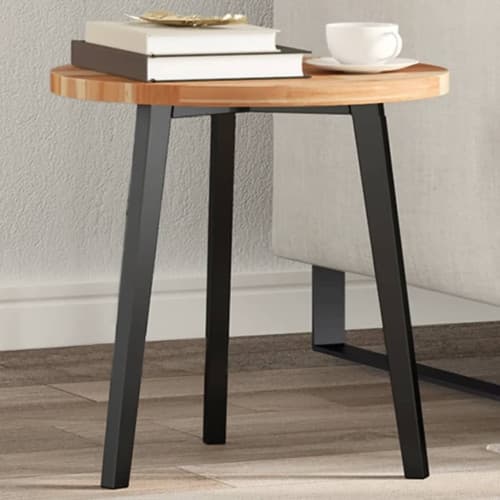 Bordsskiva rund Ø40x2 cm massivt akaciaträ