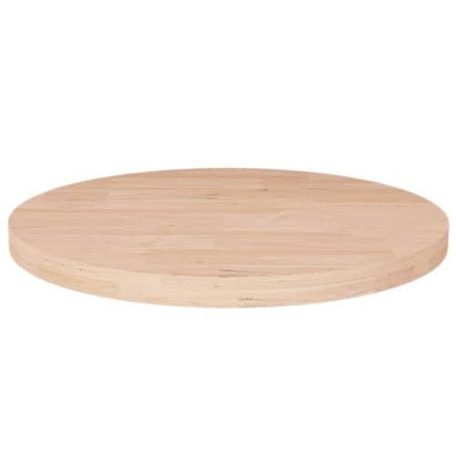 Rund bordsskiva Ø40x2,5 cm obehandlat massiv ek