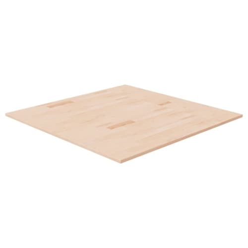 Fyrkantig bordsskiva 90x90x1,5 cm obehandlat massiv ek