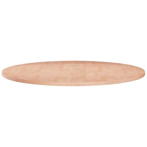 Rund bordsskiva Ø70x1,5 cm obehandlat massiv ek