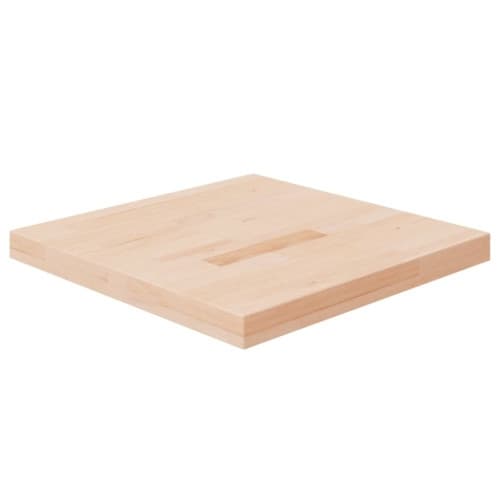 Fyrkantig bordsskiva 50x50x4 cm obehandlad massiv ek