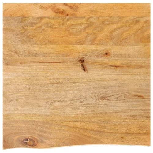 Bordsskiva 40x40x2,5 cm levande kant massivt mangoträ