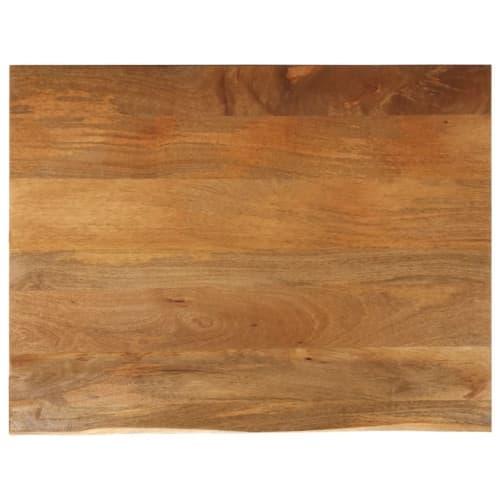 Bordsskiva 100x80x2,5 cm levande kant massivt mangoträ
