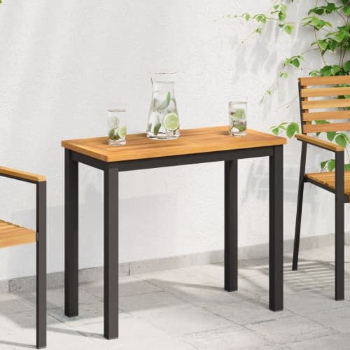 bordsskiva 100x50x2,2 cm rektangulärt massivt teakträ