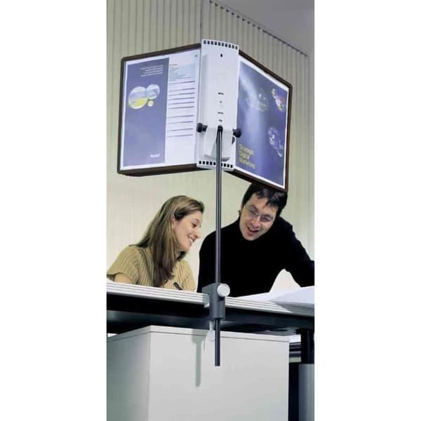 SHERPA DESK CLAMP 10 väggmonterad dokumenthållare - DURABLE - Svart