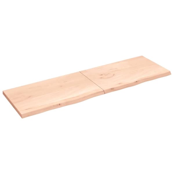 Bordsskiva 200x60x(2-4) cm obehandlad massiv ek