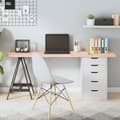 Miniatyrbild 1 av 2: Bordsskiva 160x50x(2-4) cm obehandlad massiv ek