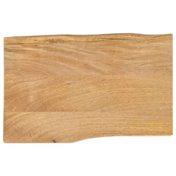 Bordsskiva 70x40x2,5 cm levande kant massivt mangoträ