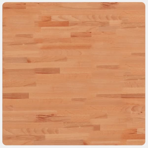 Bordsskiva 70x70x1,5 cm fyrkantig massivt bokträ