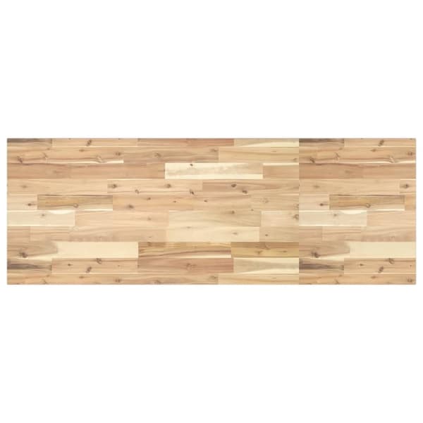 Bordsskiva rektangulär 120x50x2 cm massivt akaciaträ