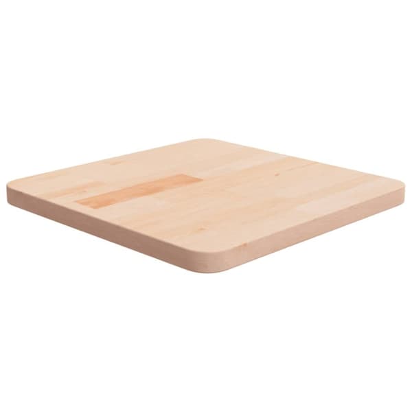 Fyrkantig bordsskiva 40x40x2,5 cm obehandlad massiv ek