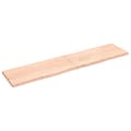 Miniatyrbild 2 av 2: Bordsskiva 220x50x(2-4) cm obehandlad massiv ek