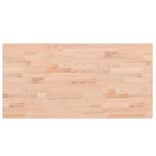 Bordsskiva 100x50x2,5 cm rektangulär massivt bokträ