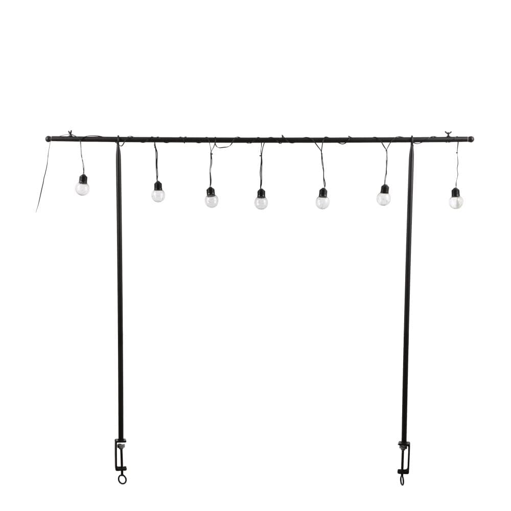 Mica Decorations Stång Över Bordet med Batteridriven LED-belysning - H110 x L130-250 cm - Varmvit