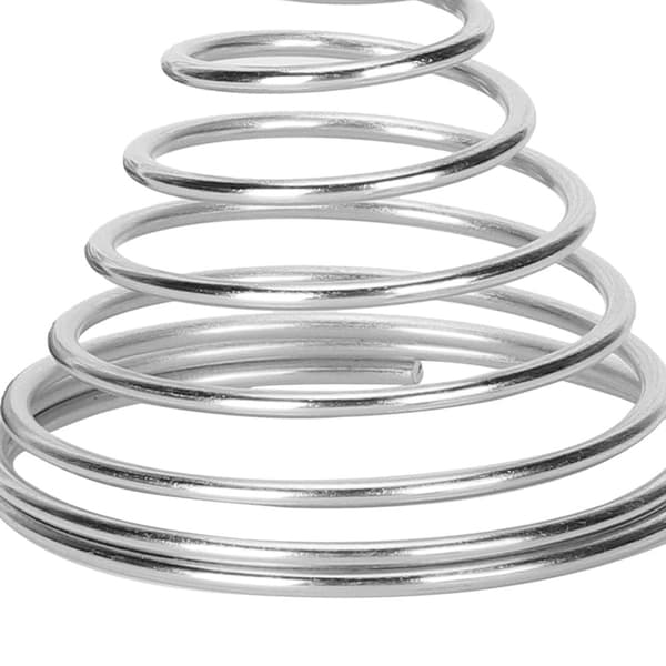 10-pack fjäderbas runda pappersklämmor Memohållare Anteckningshållare Silver
