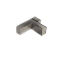 Miniatyrbilde 1 av 4: INF Børstet nikkel F-Clamp Glass Hyllebraketter  L