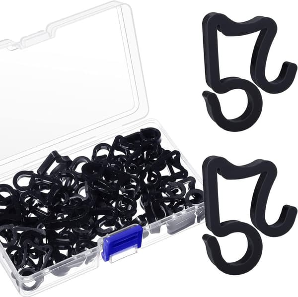 INF 50 Pack Outdoor Light Clips for String Lights, juledekorasjon