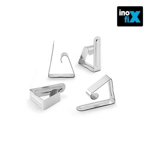 Dukklämma - Inofix - EDM 66540 - Metallisk - Blister med 4 st