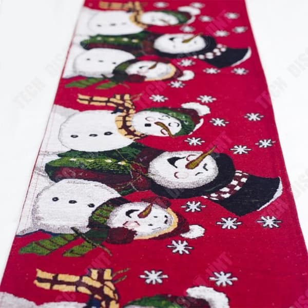 TD® juldekoration tillbehör bomull linne broderi jul bordslöpare kreativ europeisk jul soffbord dekoration duk