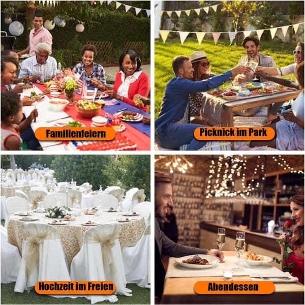 8-pak Doll Clips Picnicbord – Elegant løsning til borddækning