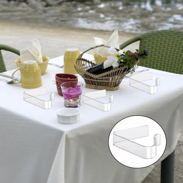 12 stykker duge klip plast, dugholder bordbeskytter clips til tykt bord havebord camping picnic
